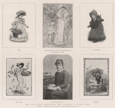 The late Kate Greenaway and Examples of her Work by Kate Greenaway
